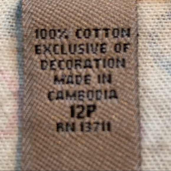 i.e. relaxed 100% Cotton Skirt in Retro Pattern; Nice, Heavy Material sz 12 P - Picture 13 of 14